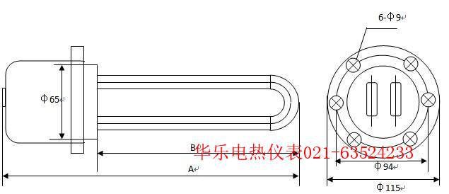 国标电热管  发热管  加热器Y2法兰型可烧油 烧水