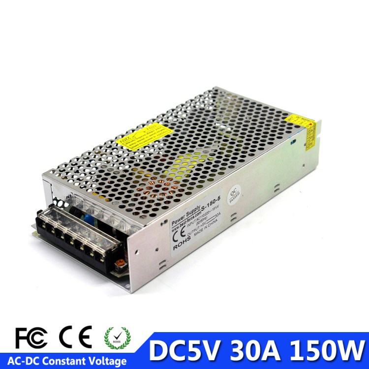 5v30a150W广告屏电源 5v150w发光字灯带灯条模组电源 DC5V变压器