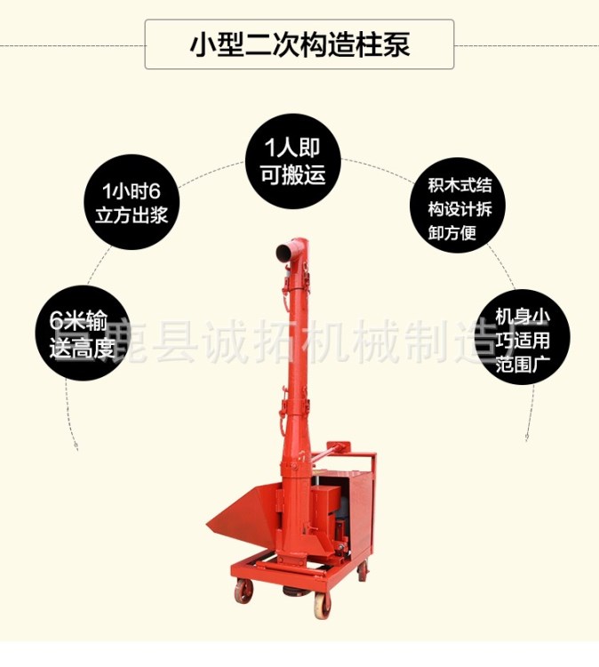 小型二次構(gòu)造澆筑泵混凝土上料機(jī) 河北二次構(gòu)造柱泵上料機(jī)澆注機(jī)