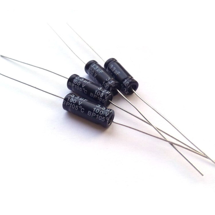 臥式無極性電容 3.3UF  100V系列 鋁電解電容 體積多樣