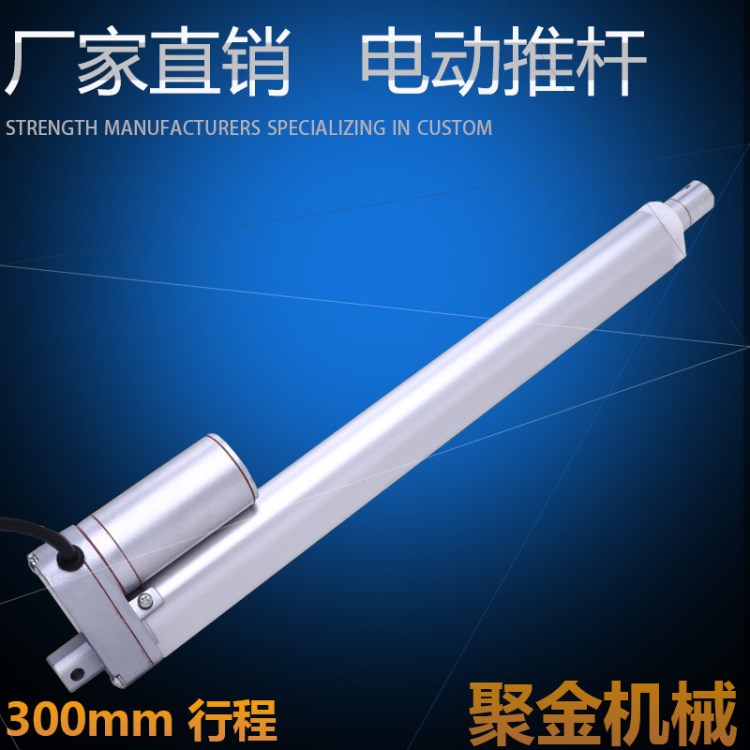 微型電動推桿300MM行程直線電動推桿升降臺 12V24V36V48V直流推桿