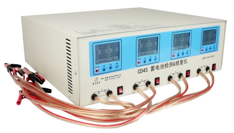 藍光大功率電動車電動三輪車電動小汽車蓄電池檢測&amp;修復儀CD4S