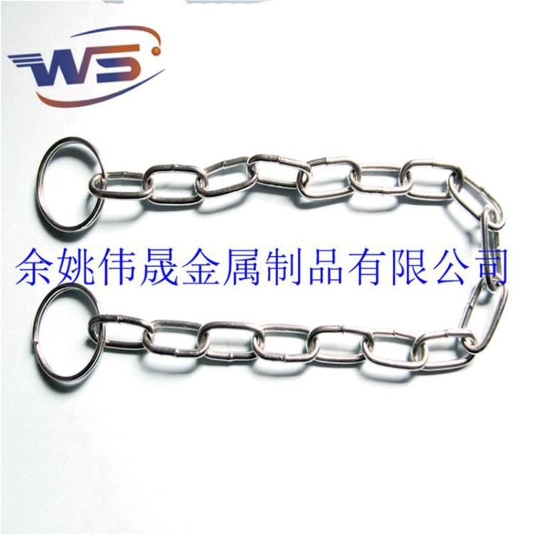 快速接頭不銹鋼鏈條索具  2毫米17節(jié) Safety chain 廠家