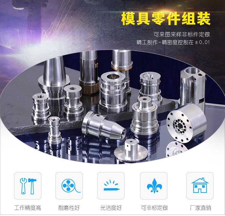 訂做各種高精密模具型芯 型腔 筆模 異形復(fù)雜鑲件加工 牙軸鑲件