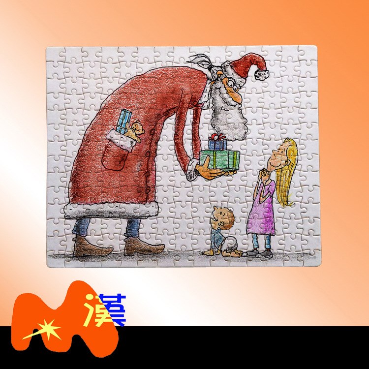 熱轉(zhuǎn)印空白耗材廠家 紙質(zhì)絨面拼圖G18 個性DIY拼圖  可印照片拼圖