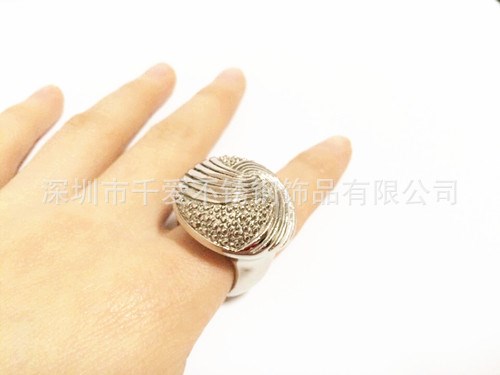 外貿(mào)鑄造戒指 不銹鋼螺紋 歐美時尚款式 朋友 搖滾 不銹鋼飾品廠