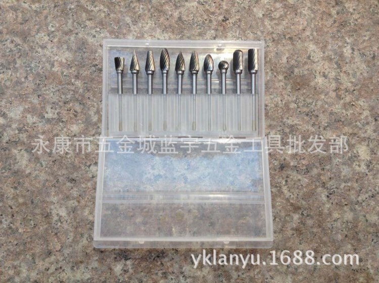 批發供應 電磨配件 硬質合金旋轉銼 鎢鋼磨頭 3*6mm 單紋 10支/盒