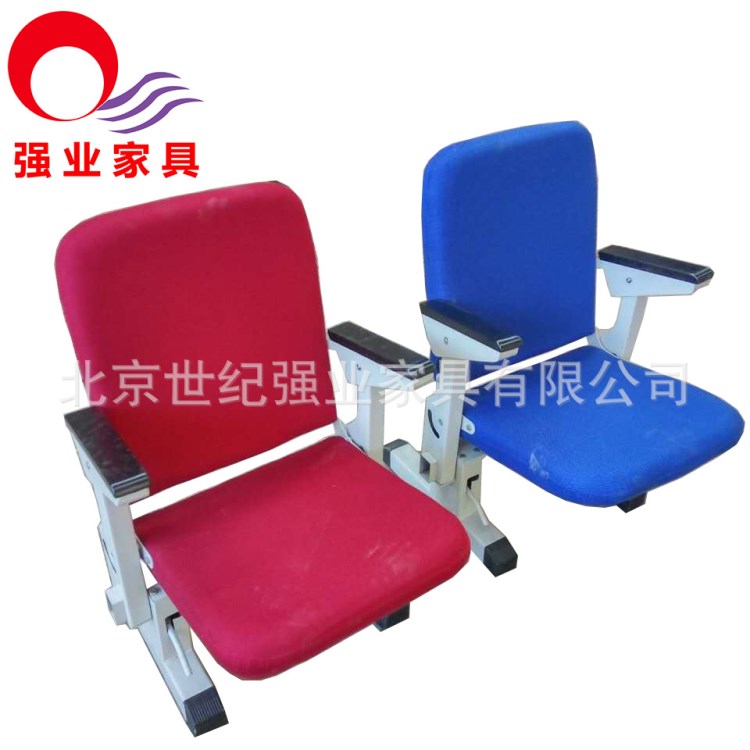 折疊可推動式學校禮堂椅排椅北京強業生產廠家河北霸州