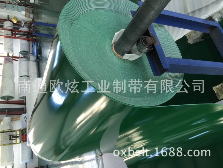 4.0mm厚 表面光滑 綠色 平面 輸送帶