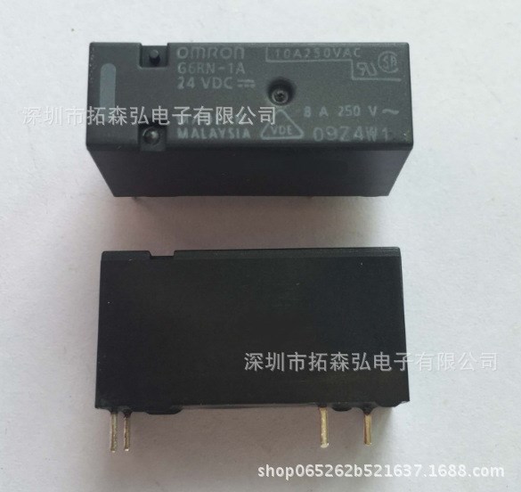 omron歐姆龍功率繼電器G6RN-1-DC5V 8A 5V 一組轉(zhuǎn)換5腳