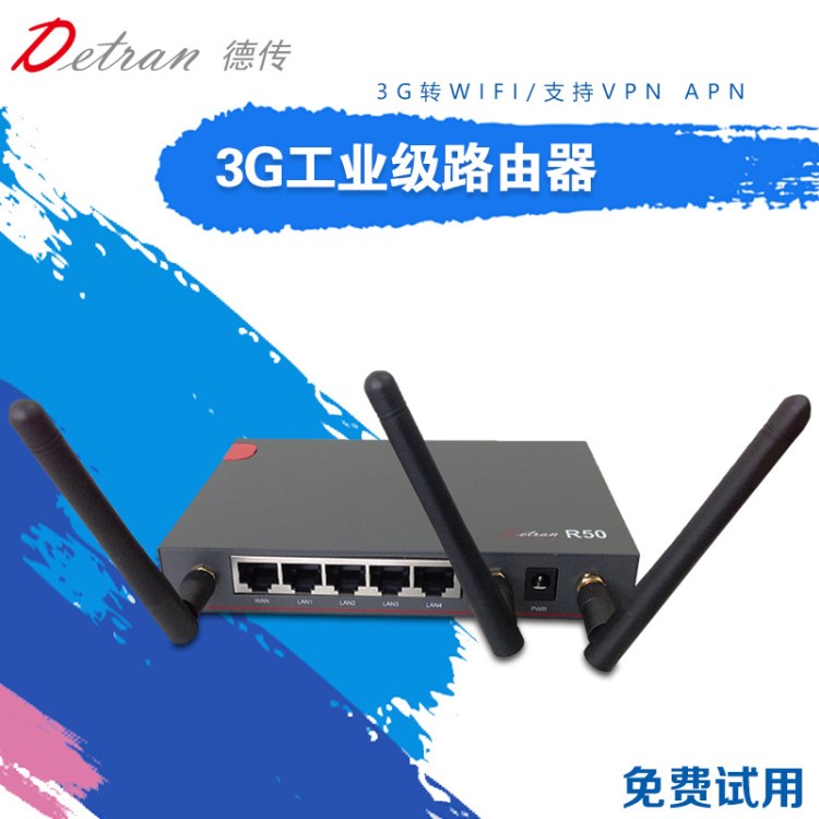 4G工業(yè)路由器 WCDMA R50-3G無線路由器WIFI、GPS,DTU