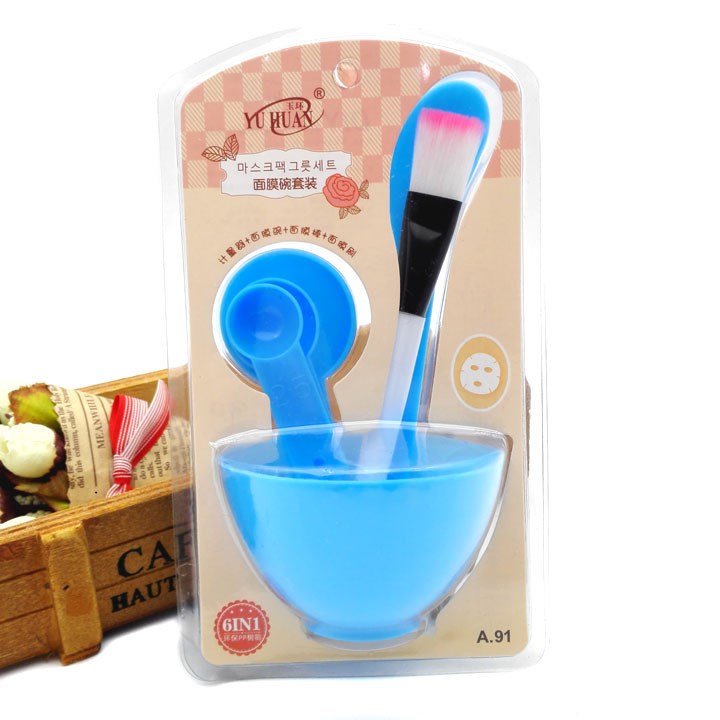 I2211 面膜碗6件套 面膜碗套裝 diy面膜工具自制面膜棒刷子計量器