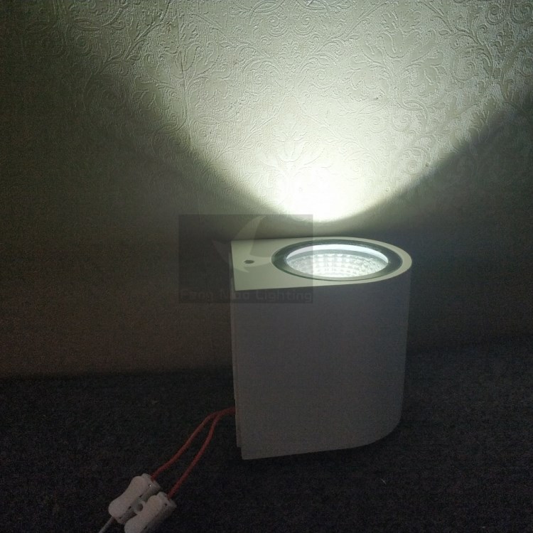 led單雙頭壁燈5w 酒店過道燈 庭院外墻射燈亮化裝飾燈 圓柱壁燈