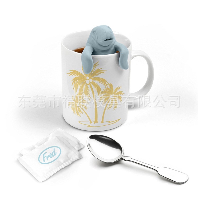 工厂成本价供应海牛泡茶器 茶具配件海豚滤茶器硅胶海狮茶漏