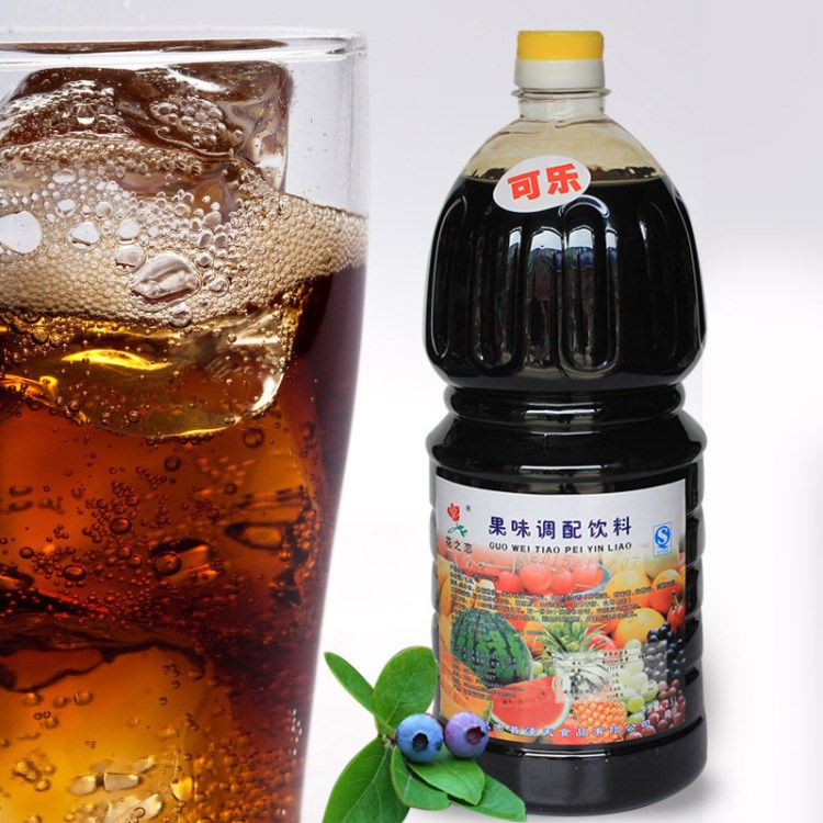 花之戀果味調(diào)配飲料濃縮果汁果味糖漿原漿飲料可樂味果醬