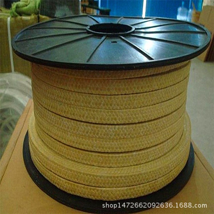 芳綸纖維盤根 浸四氟液高溫高壓芳綸纖維盤根 芳綸碳素混編