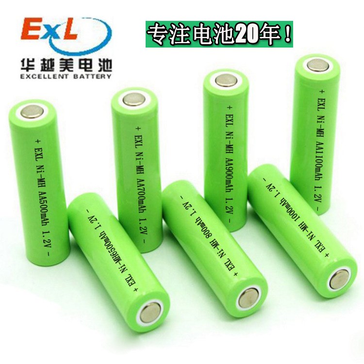 5號平頭鎳氫電池Ni-MH AA1200mah 1.2V可定制電池組鎳氫電芯廠家
