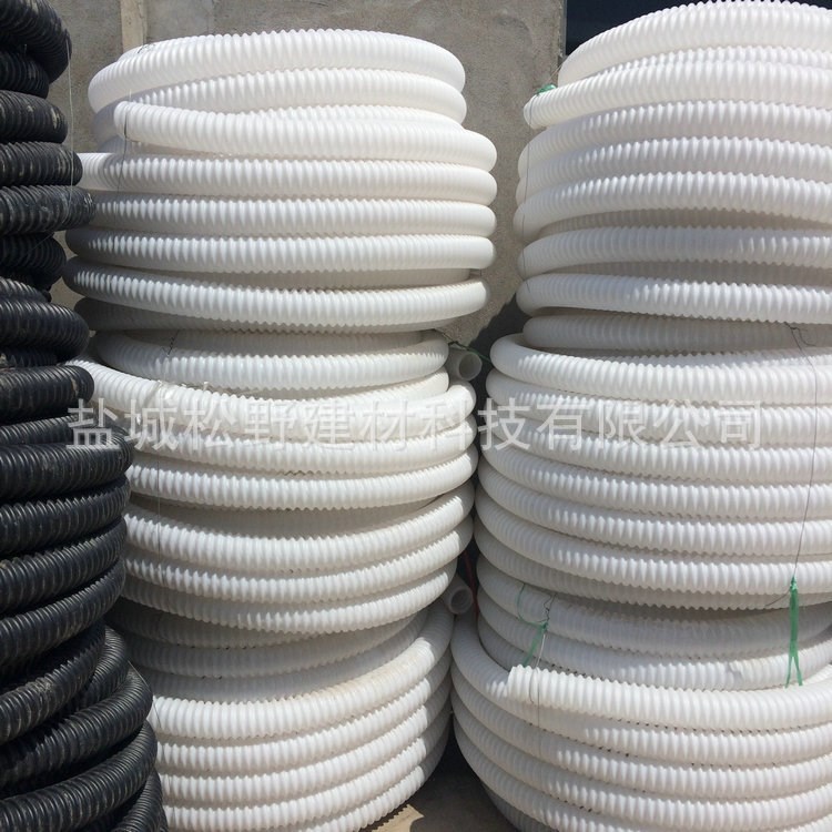 大量供應(yīng) 白色波紋管 耐高溫波紋管 PVC穿線波紋管