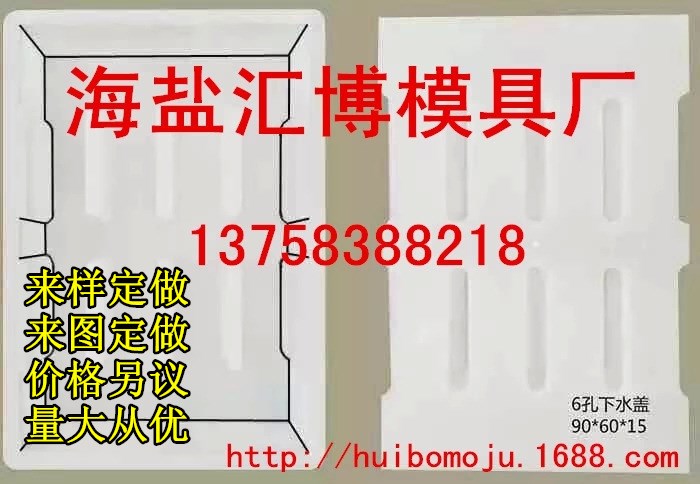 市政道路下水蓋板雨水井蓋塑料模具高速公路路基排水溝蓋板模具