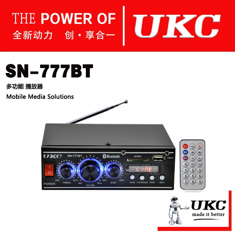 帶藍牙 USB家用舞臺功放機 SN-777BT 廠家生產(chǎn)