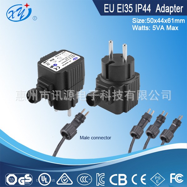 訂貨低頻IP44防水型GS變壓器AC/DC電源整流器充電器12V0.4A火牛