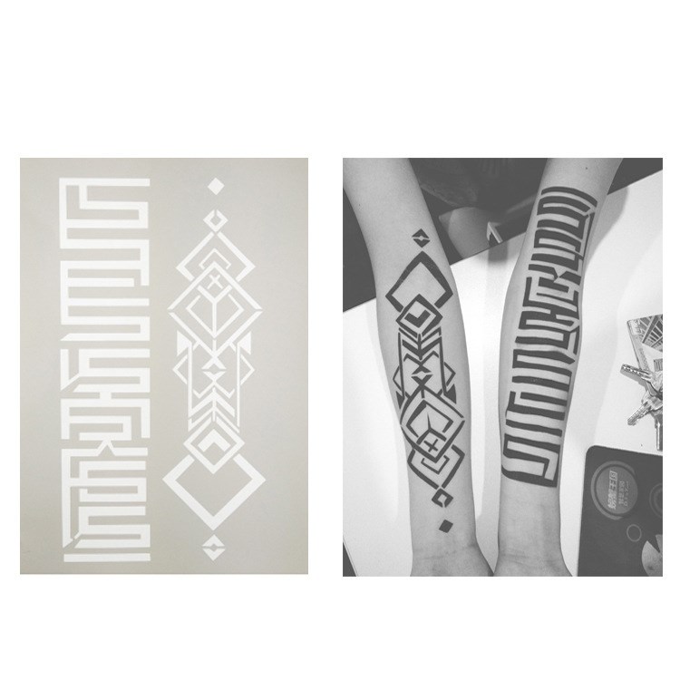 纹身模版大图 花臂纹身模板 半纹身模板 喷枪纹身模板散图