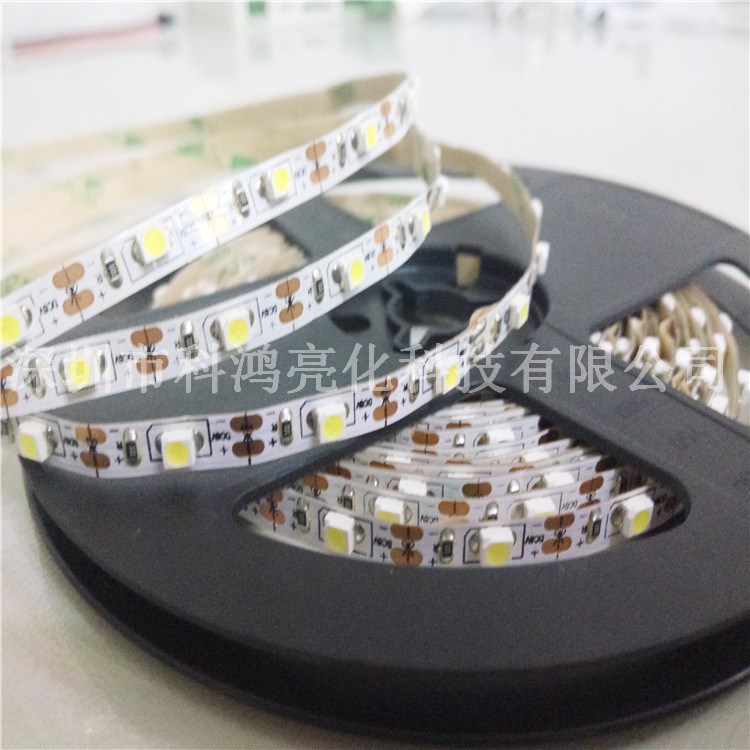 LED燈帶5V柜臺燈條 汽車戶外防水燈條3528 燈帶貼片120燈廠家直銷
