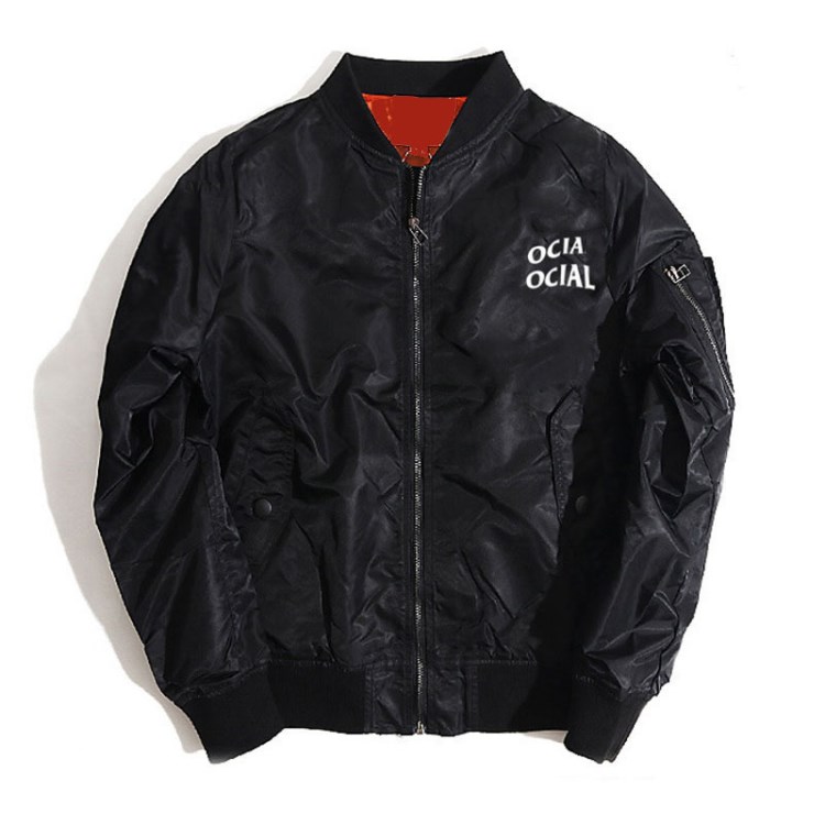 薄款男士飛行員夾克 侃爺同款Bomber jacket winter coat