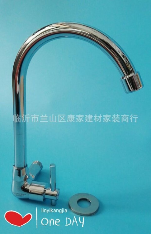 批發(fā)銀超角式菜盆單水龍頭 廚房龍頭 全銅水龍頭價格合理