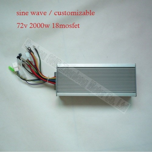 48V60V72V 18管電動(dòng)車正弦波控制器 改裝電摩矢量控制器2000W