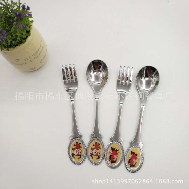 現(xiàn)貨批發(fā)零售十二生肖勺叉 滴膠餐具 新年節(jié)日禮品 廣告禮物