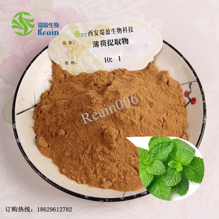 薄荷提取物 規(guī)格10:1 薄荷醇瑞盈植提UV檢測(cè) 批發(fā)零售 棕色粉末