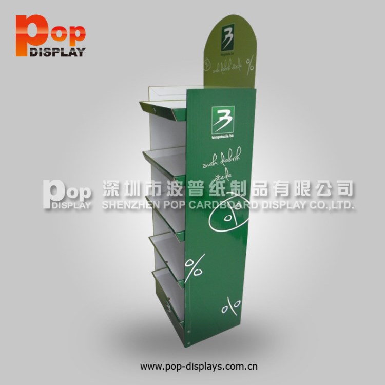 歐洲杯落地式紙貨架 賣場零食紙貨架 足球紙展示架 商超專用
