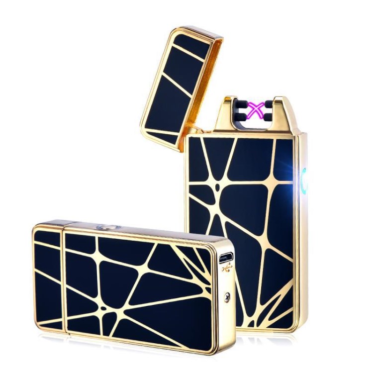 usb充電金屬打火機可換絲下拉鑰匙扣帶燈，按鍵開關雙電弧等產品