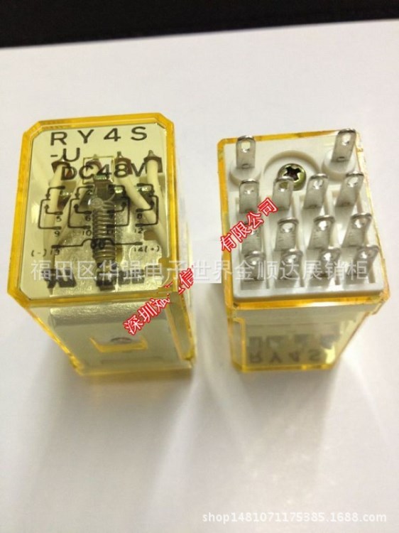 日本原裝和泉IDEC中間繼電器RY4S-U-48V RY4S-U-DC48V