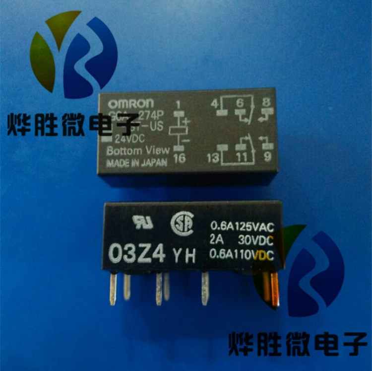 G6A-274P-ST-US-24vdc  Omron/歐姆龍 信號(hào)繼電器 原裝