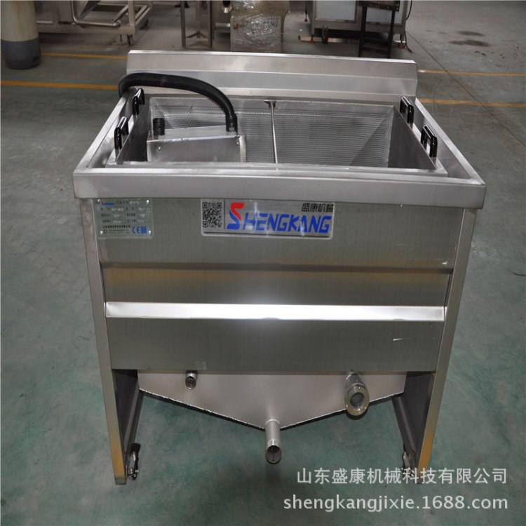 半自動(dòng)油炸鍋廠家電加熱油炸機(jī)價(jià)格油水分離油炸機(jī)油水混合油炸機(jī)
