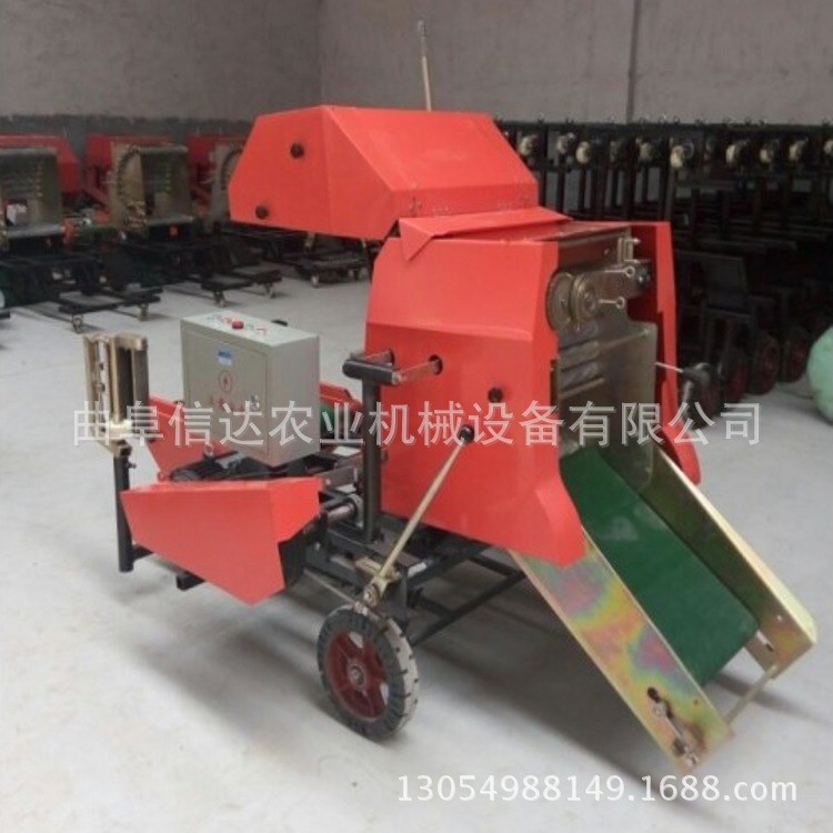 多功能秸稈打包機(jī) 小型牧草飼料青儲(chǔ)機(jī) 牧場(chǎng)田間撿拾打捆機(jī)