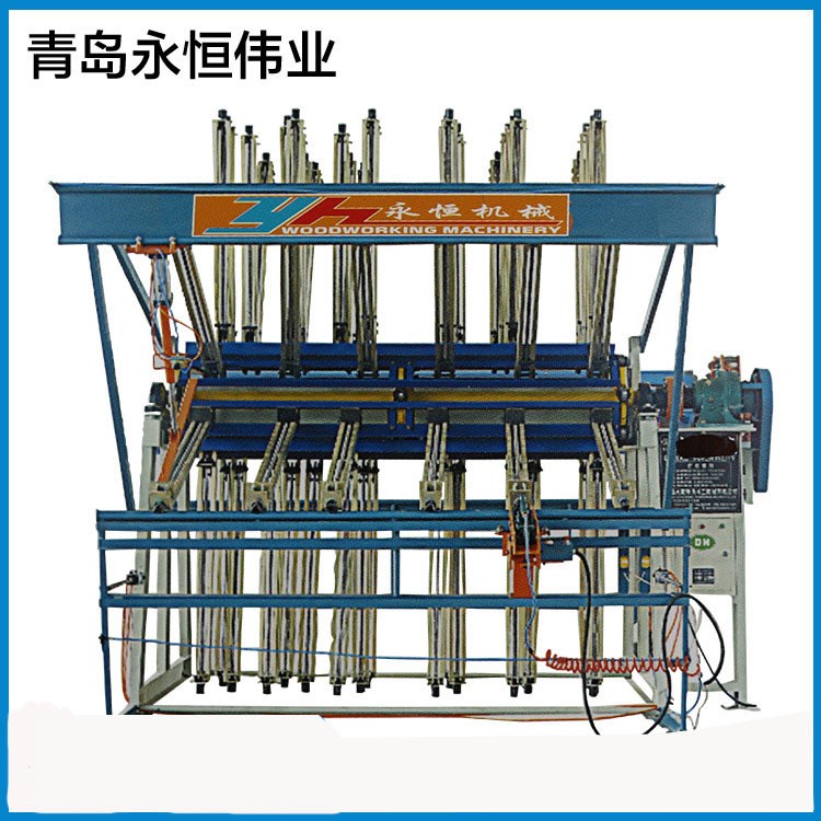 直銷全自動木工機械設備 實木氣動油壓拼板機 翻轉式拼板機