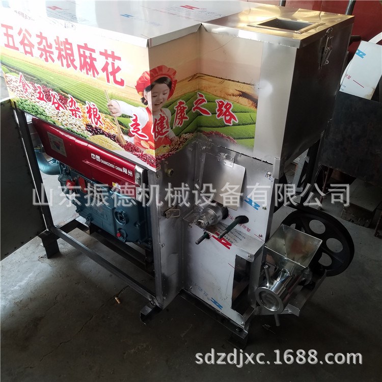 振德單缸汽油暗倉食品膨化機直銷河南多功能五谷雜糧膨化機麻花機