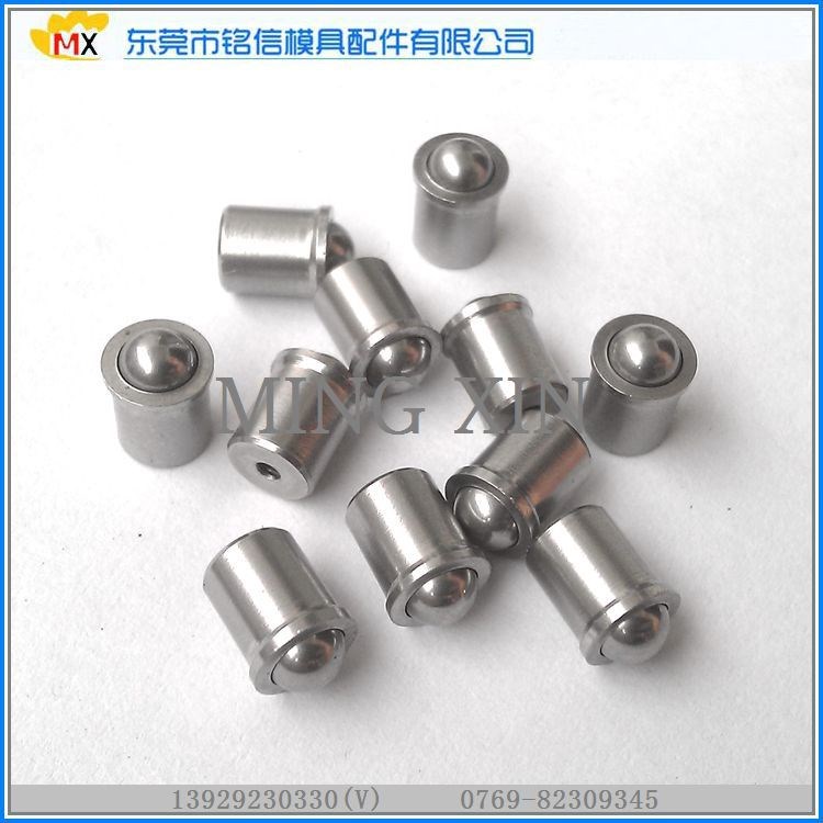 供應(yīng)304不銹鋼定位珠碰珠光身波珠彈簧球頭柱塞&Phi;3-&Phi;12碰珠螺絲