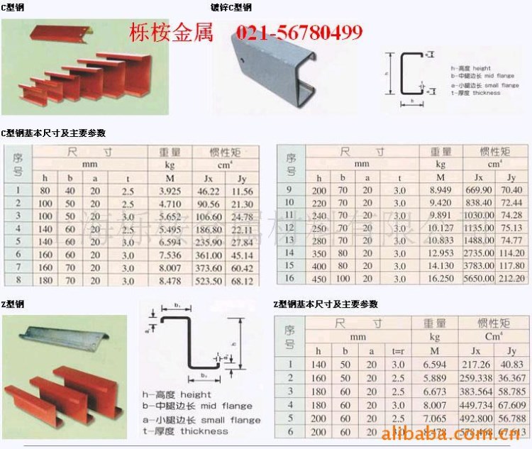 供應(yīng)C型鋼 Z型鋼