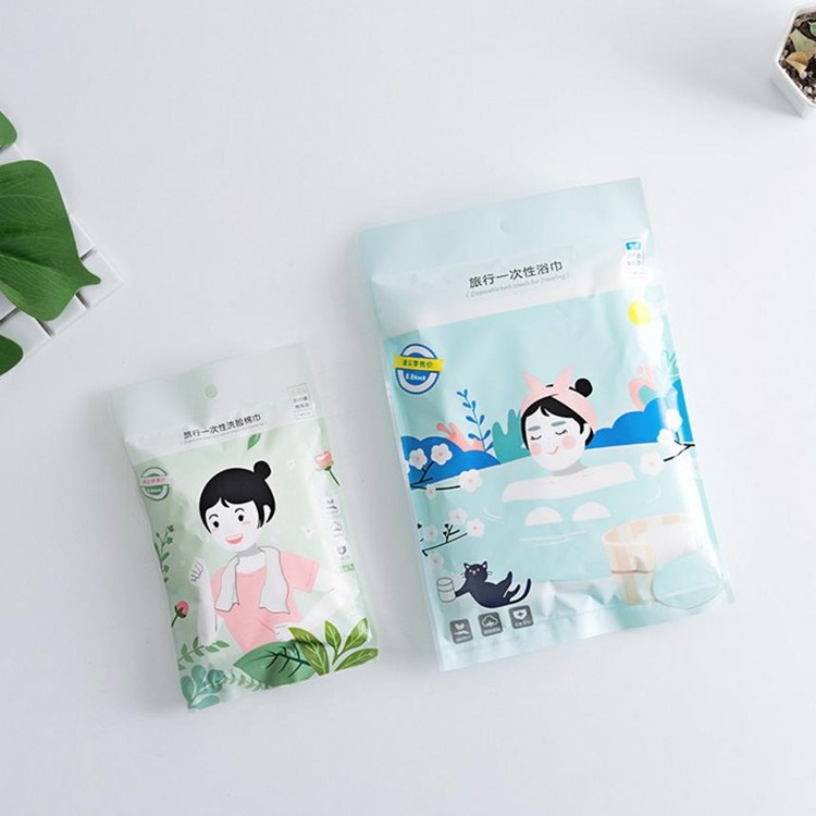 納彩旅行出差用無紡布一次性毛巾 2枚入（30*70cm）