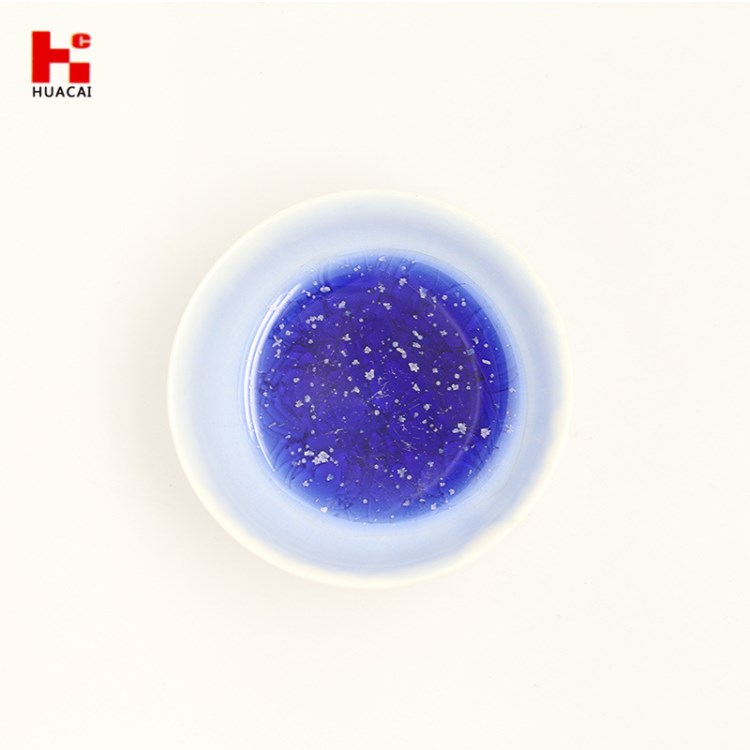 華彩陶瓷釉料 高溫氧化712藍結晶冰片  陶藝顏色釉 顏料