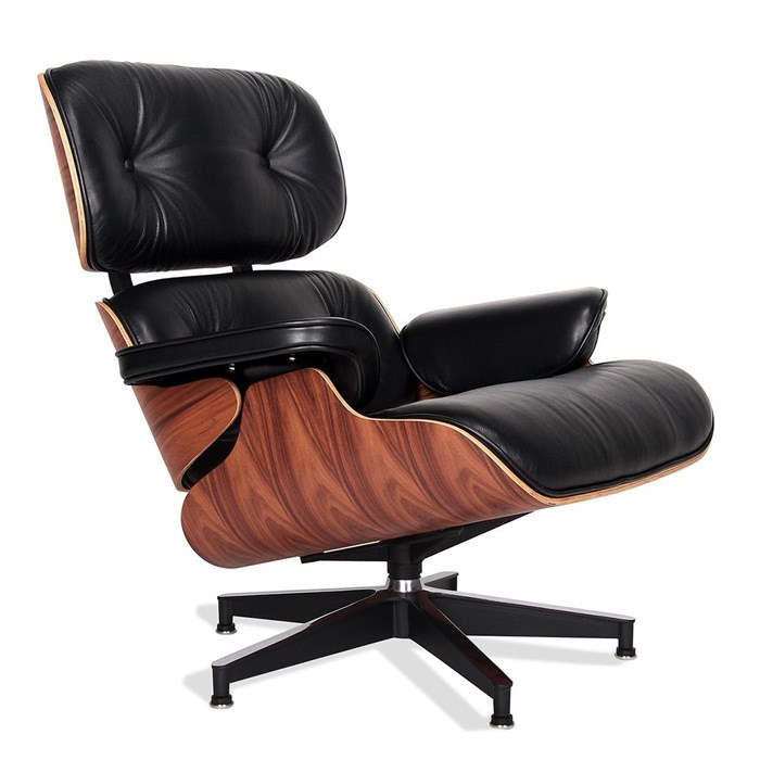 伊姆斯躺椅eames lounge chair 設(shè)計(jì)師休閑椅午睡椅真皮老板椅