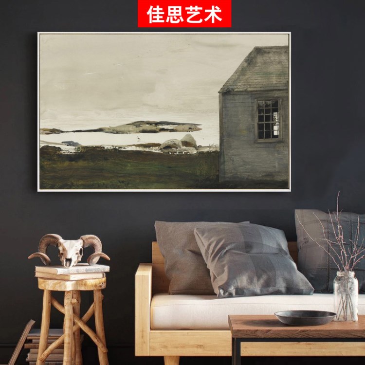 北欧客厅装饰画 现代简约三联电表箱挂画沙发背景墙卧室餐厅壁画