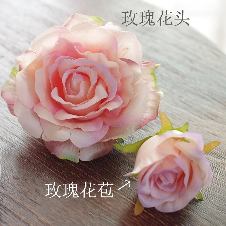 玫瑰花頭婚慶花頭歐式仿真花花墻路引拱門(mén)庭仿真玫瑰 裝飾花