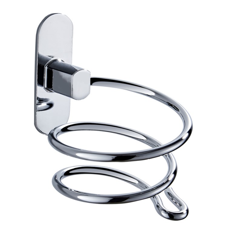 免打孔304不銹鋼吹風機架壁掛式衛生間浴室置物架風筒架一件代發