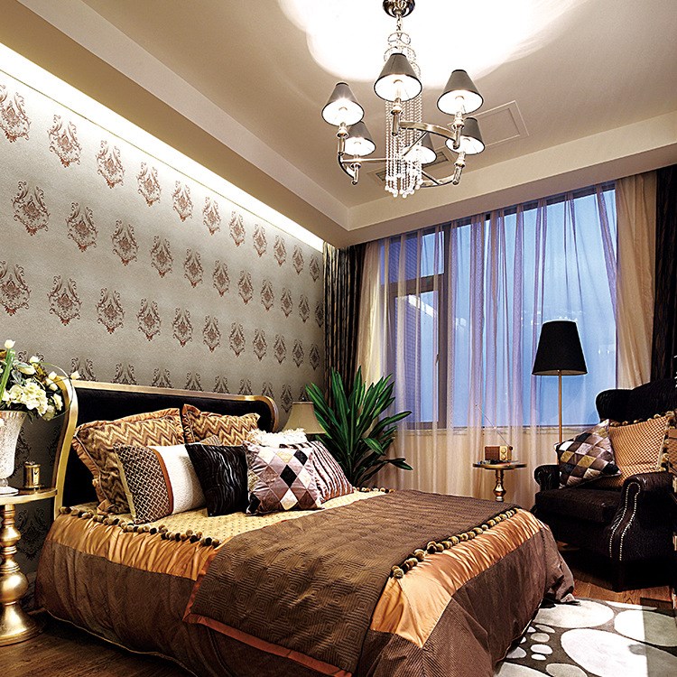 出口刺繡墻布 臥室客廳無縫隔音墻布 吸聲隔音背景墻布廠家直銷