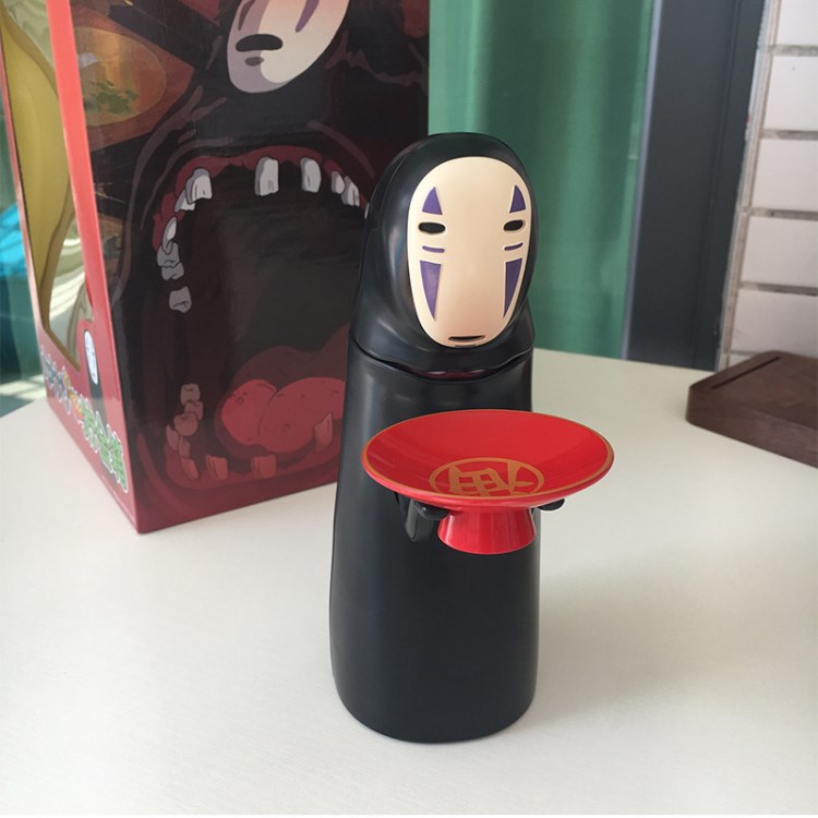 無臉男存錢罐千與千尋超大號吃硬幣的儲蓄罐電動發聲創意玩具